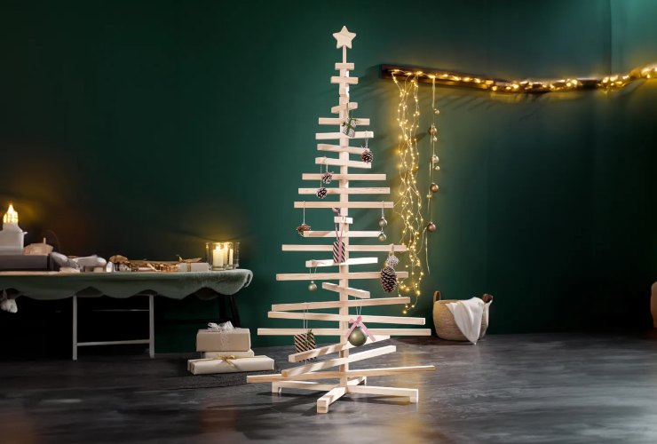 Albero di natale in legno, Lidl 