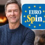 uomo in primo piano e logo eurospin