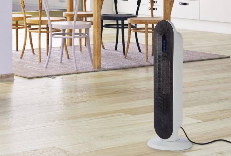 termoventilatore in ceramica in casa