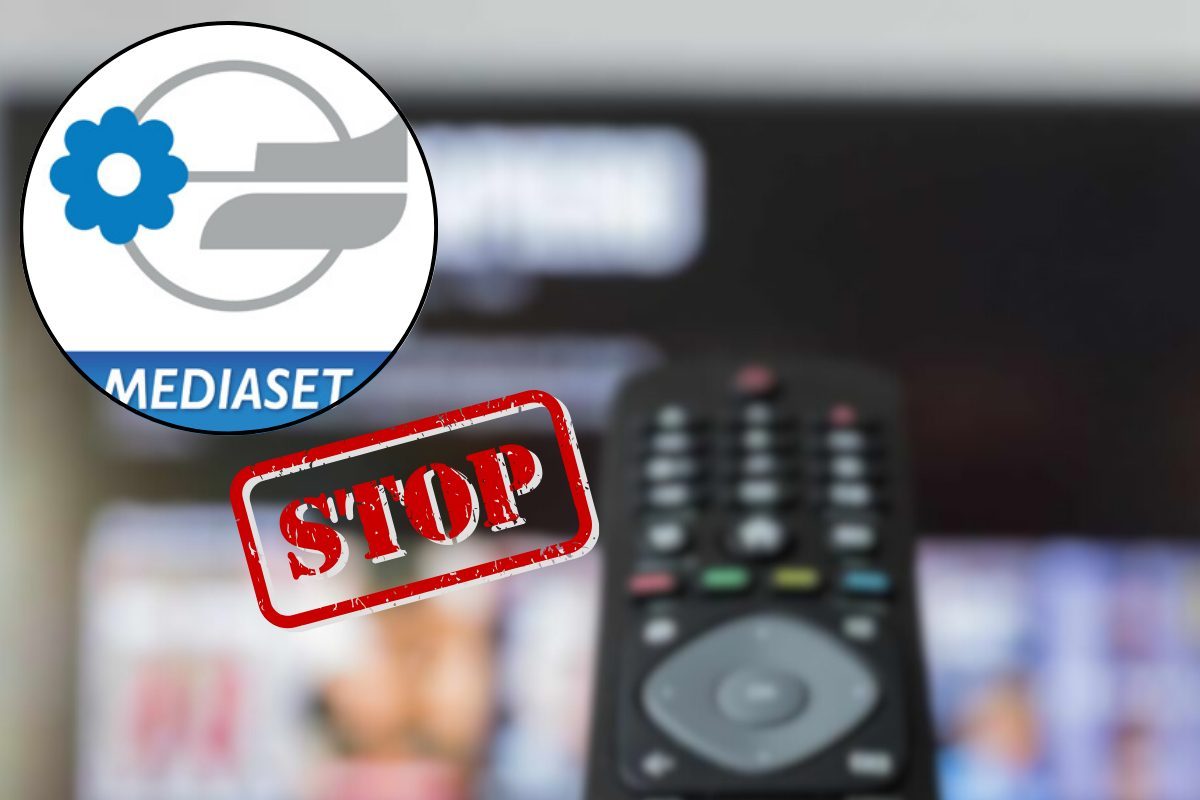 logo mediaset, stopo e telecomano